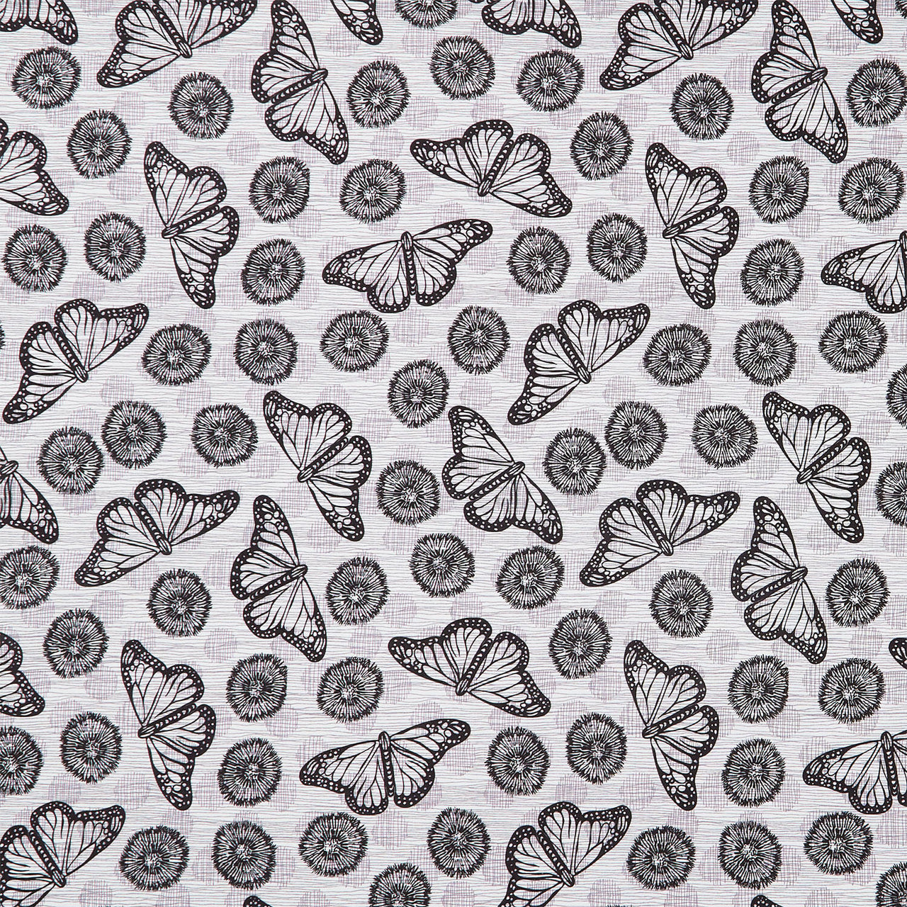 Winding Road - Flight White/Black Yardage