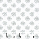 Winding Road - Lotus White/Grey Yardage