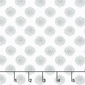 Winding Road - Lotus White/Grey Yardage