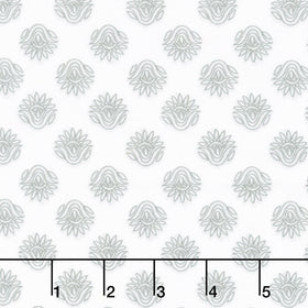 Winding Road - Lotus White/Grey Yardage