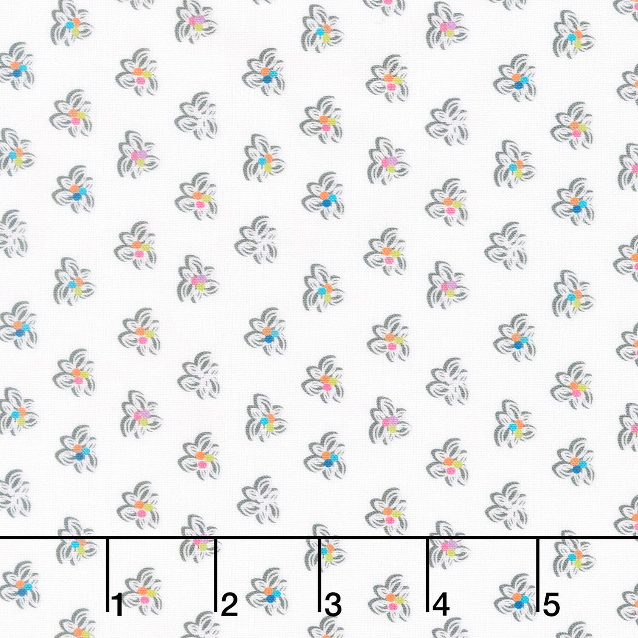 Winding Road - Pinwheel White/Grey Yardage