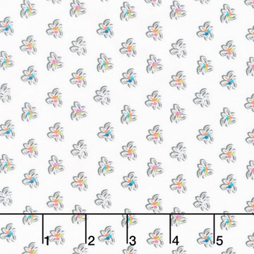Winding Road - Pinwheel White/Grey Yardage