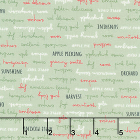 Honeycrisp - Orchard Delights Soft Sage Yardage