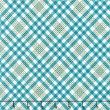 Honeycrisp - Cozy Plaid Ivory Spruce Yardage