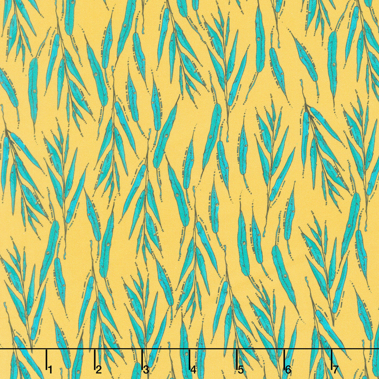 Sway by Kori - Willow Leaves Amber Yardage
