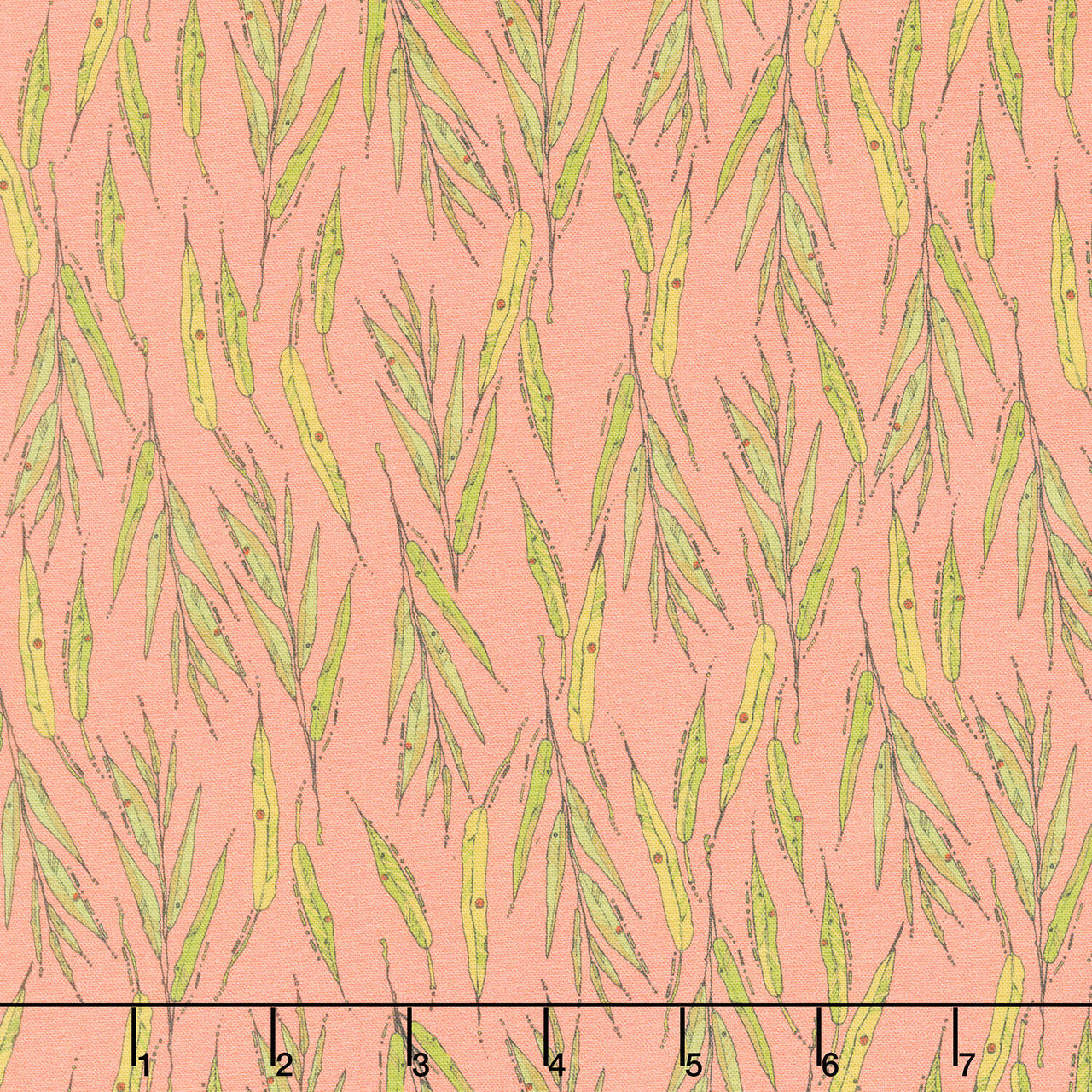 Sway by Kori - Willow Leaves Salmon Yardage