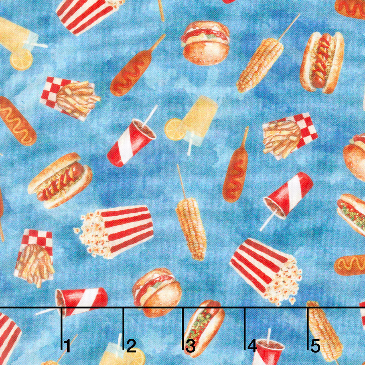 The State Fair - Burgers & Fries & More Denim Yardage
