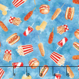 The State Fair - Burgers & Fries & More Denim Yardage