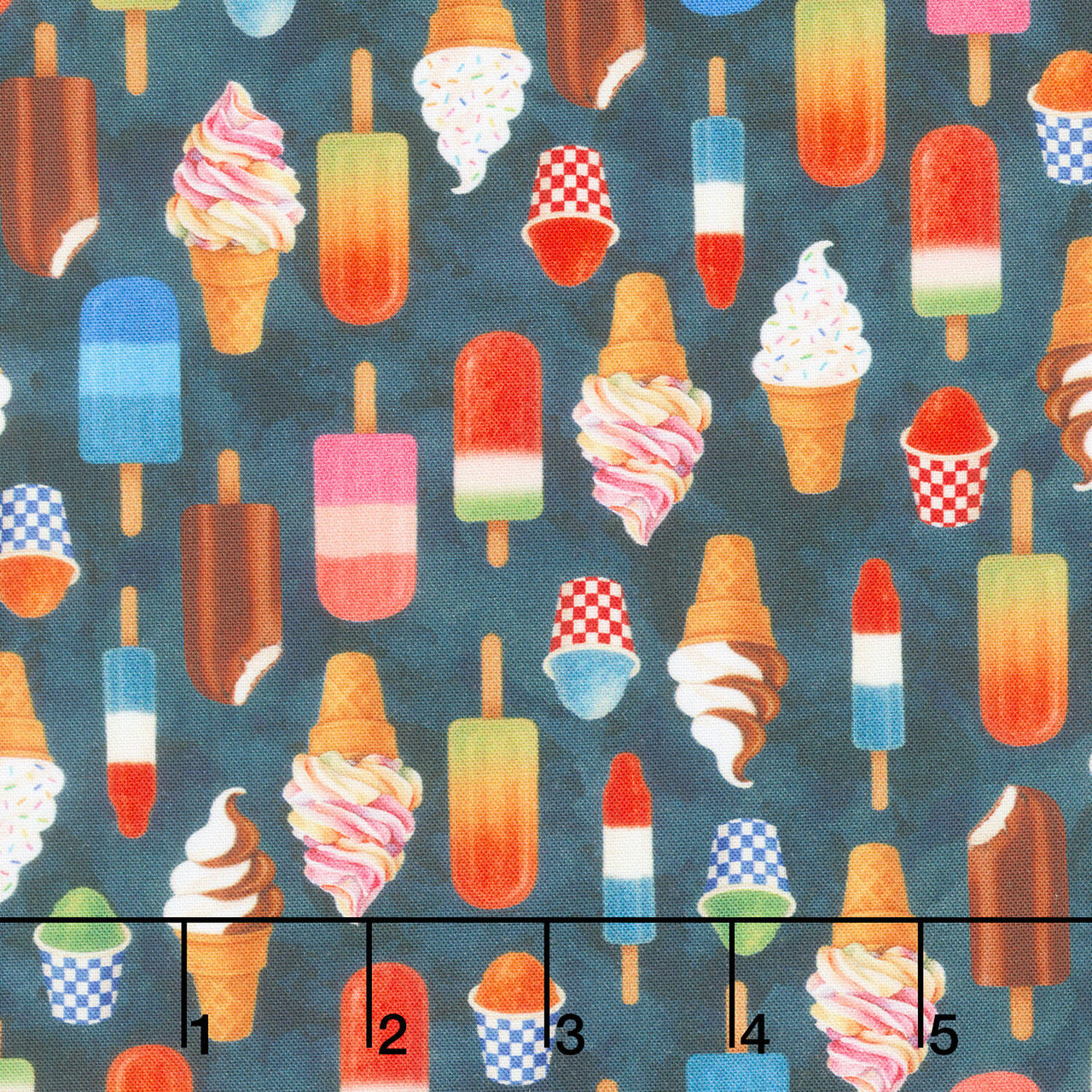 The State Fair - Ice cream Midnight Yardage