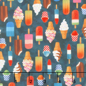 The State Fair - Ice cream Midnight Yardage
