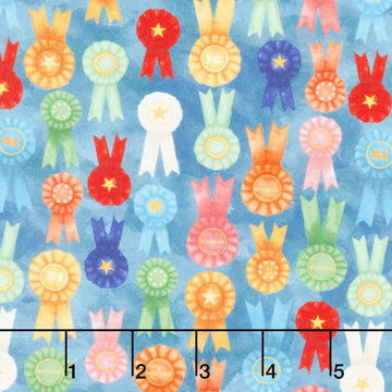 The State Fair - Prize Ribbons Denim Yardage