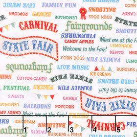 The State Fair - Welcome to the Fair! White Yardage