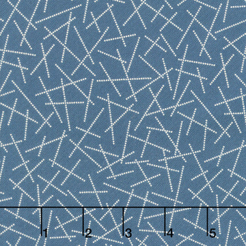 Swatch Book - Dancing Dashes Indigo Yardage