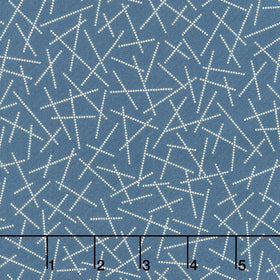Swatch Book - Dancing Dashes Indigo Yardage