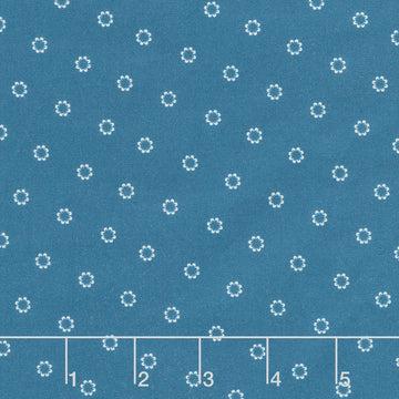 Swatch Book - Daisies Navy Yardage