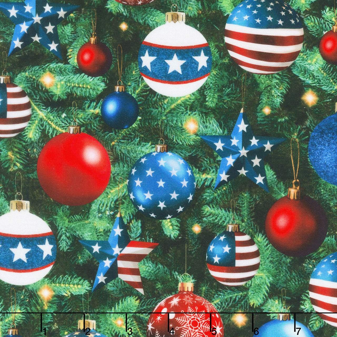 All American Christmas - Liberty & Lights Pine Yardage
