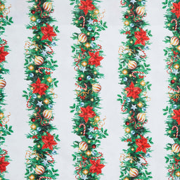All American Christmas - Deck the Halls White Yardage