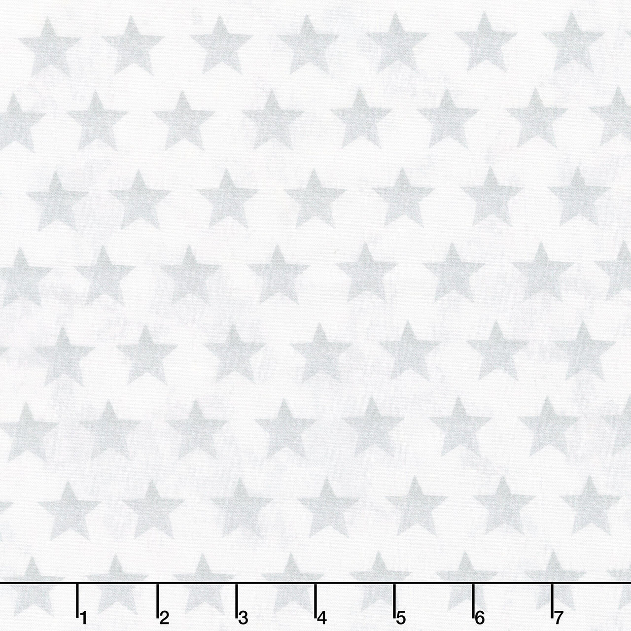 All American Christmas - Star Bright White Yardage
