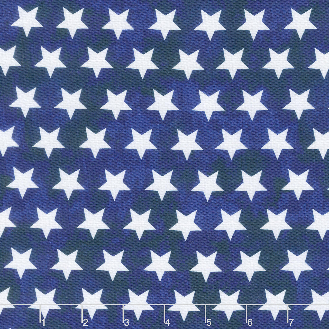 All American Christmas - Star Bright Blue Yardage