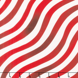 All American Christmas - Waving Stripes Red Yardage