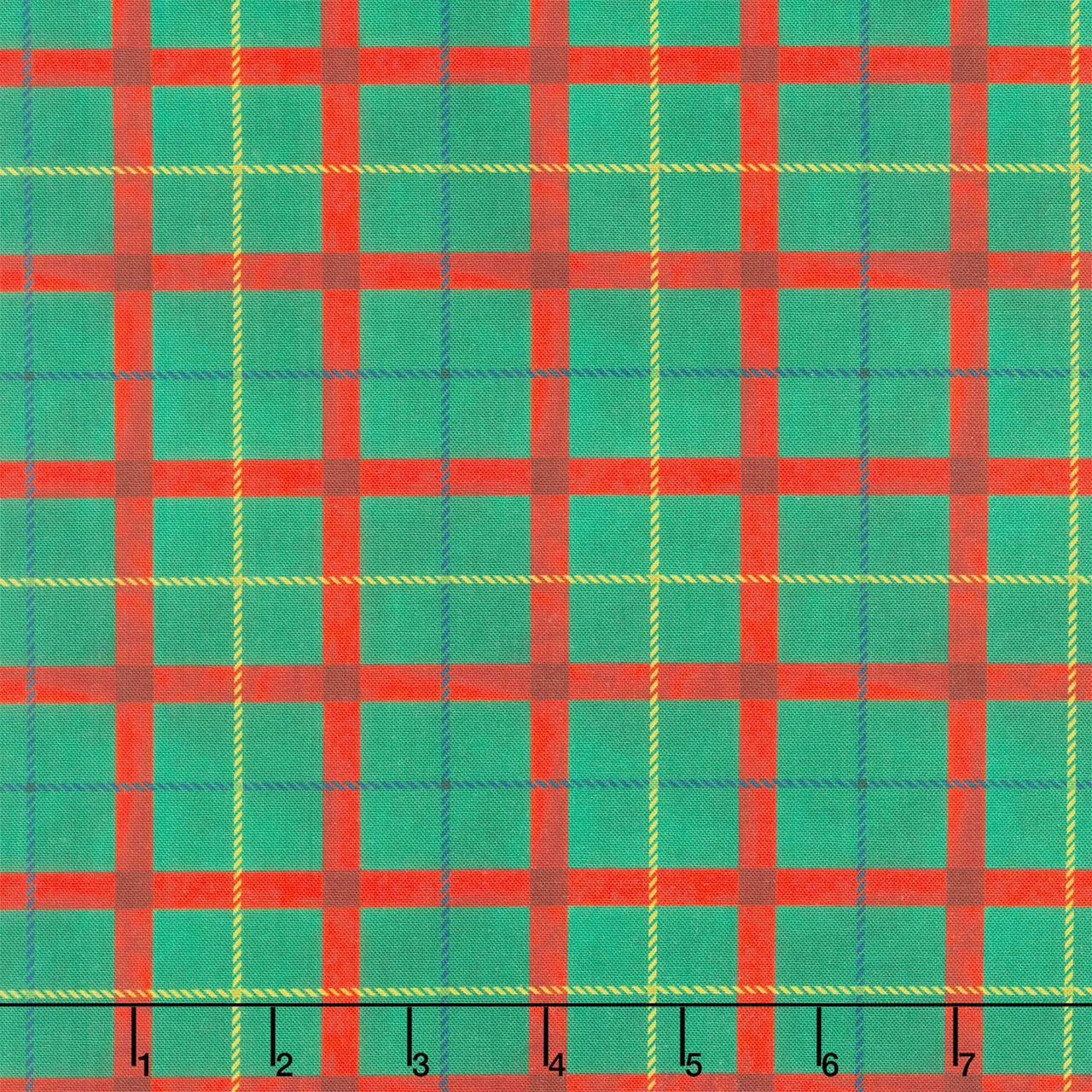 Winter Wonder - Festive Plaid Green Yardage