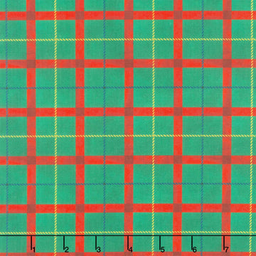 Winter Wonder - Festive Plaid Green Yardage