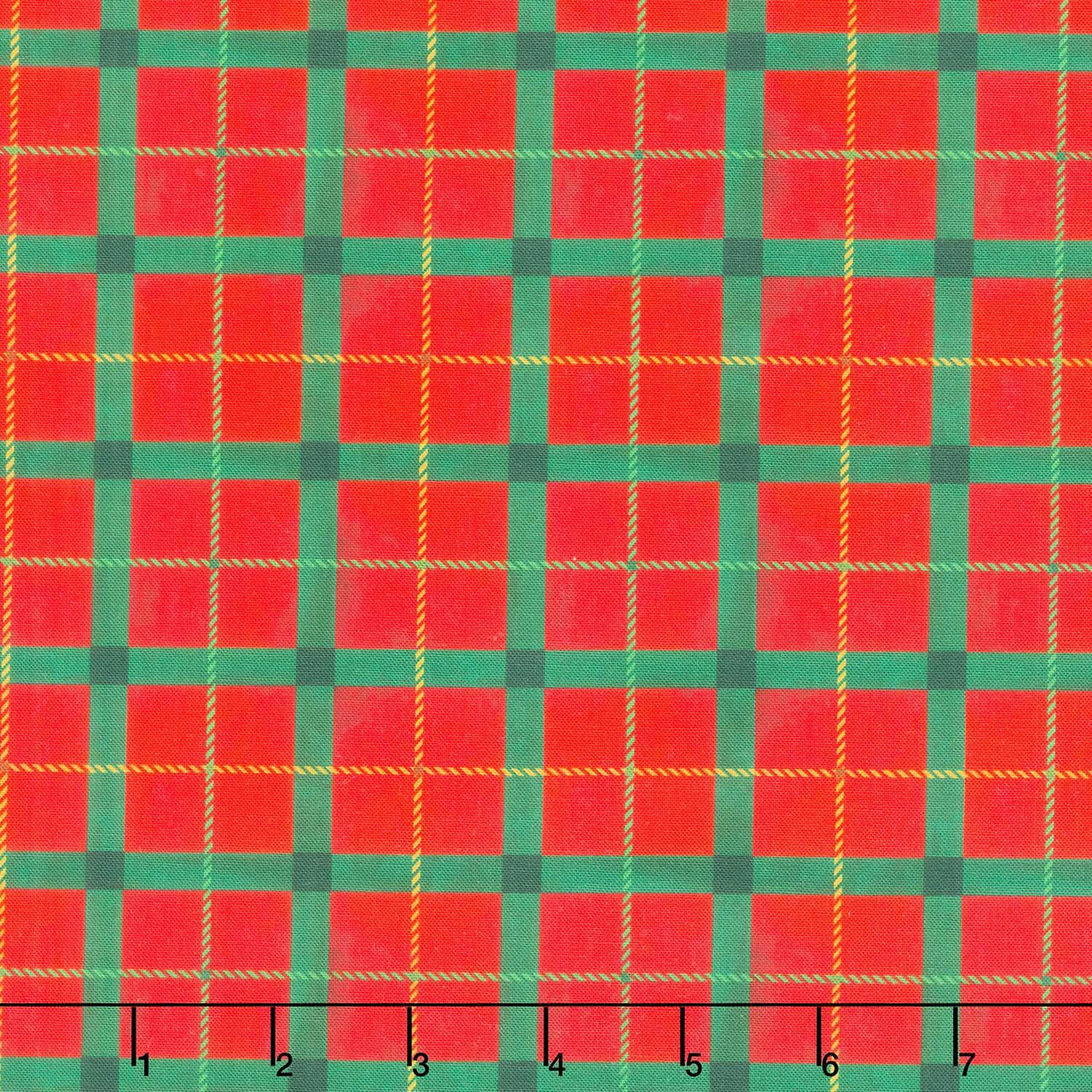 Winter Wonder - Festive Plaid Red Yardage