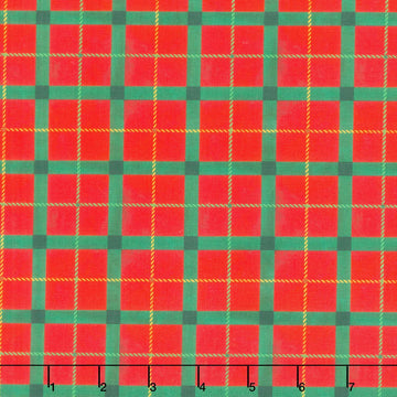 Winter Wonder - Festive Plaid Red Yardage