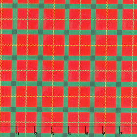 Winter Wonder - Festive Plaid Red Yardage
