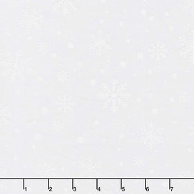 Winter Wonder - Snowflake Snow Puff Yardage