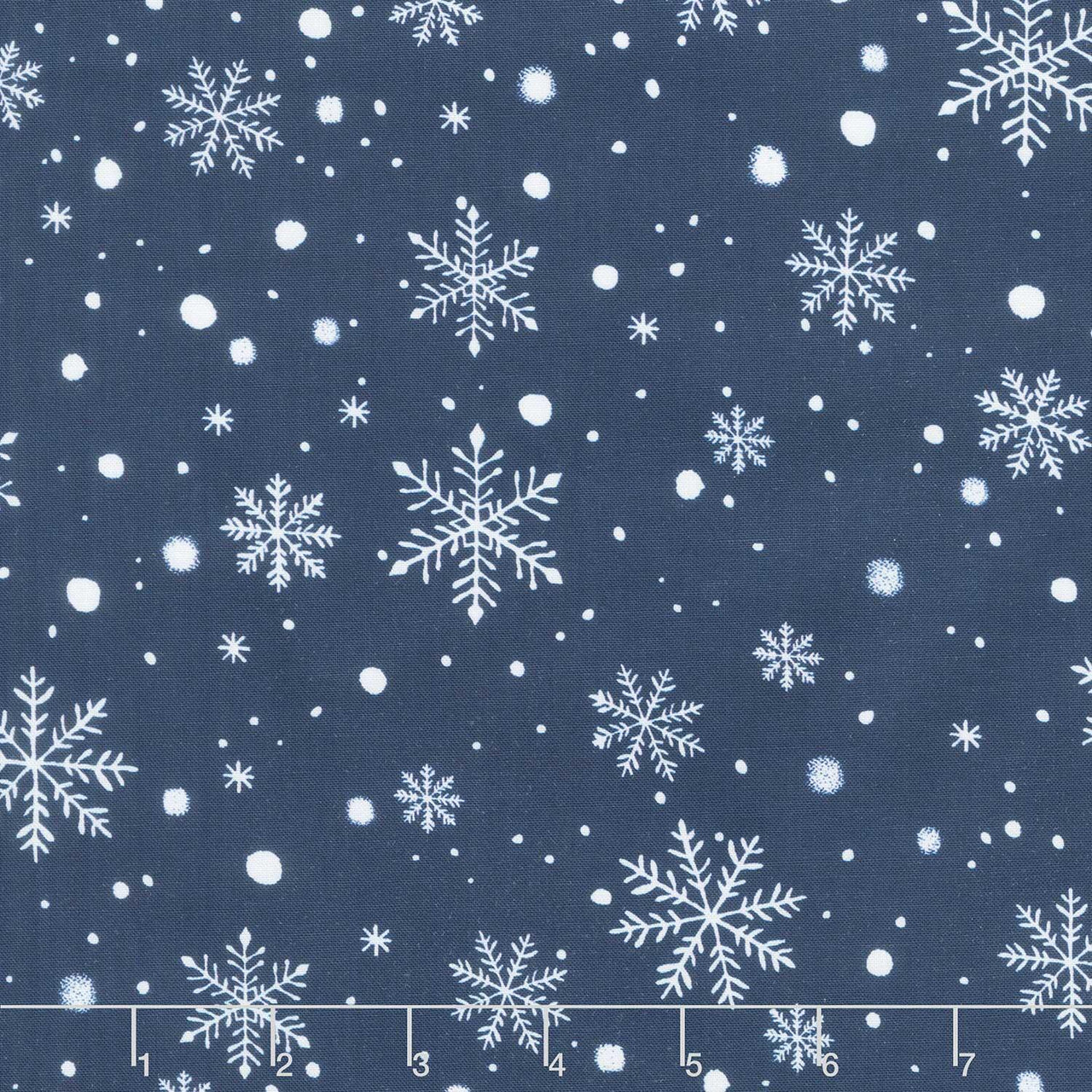 Winter Wonder - Snowflakes Navy Yardage