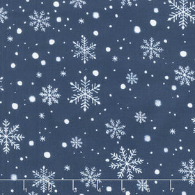 Winter Wonder - Snowflakes Navy Yardage