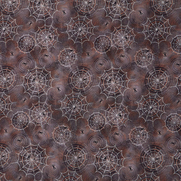 Midnight Hollow - Spider Maze Soot Yardage