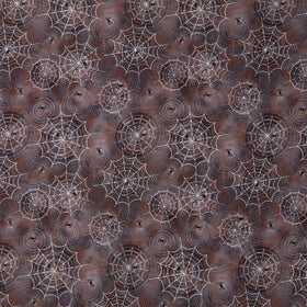 Midnight Hollow - Spider Maze Soot Yardage
