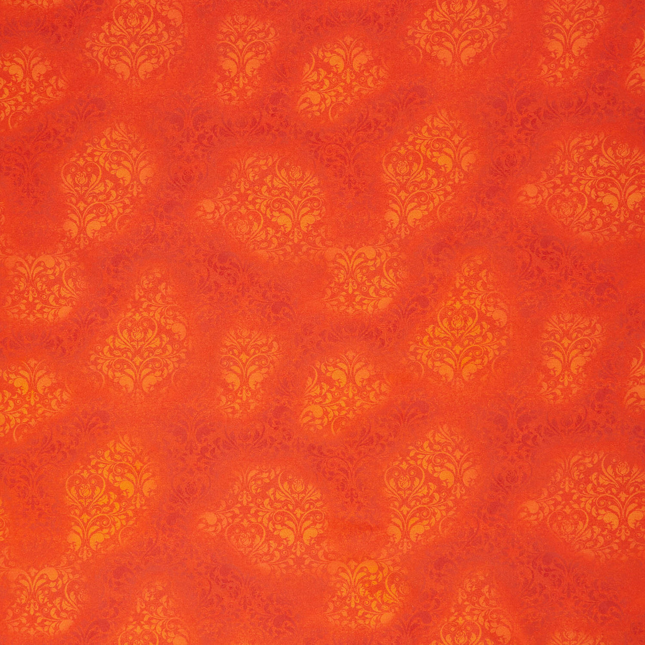 Midnight Hollow - Damask Fiery Yardage