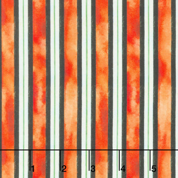 Midnight Hollow - Spooky Stripe Spice Yardage