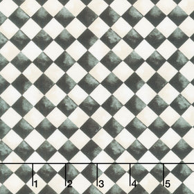 Midnight Hollow - Halloween Check Midnight Yardage