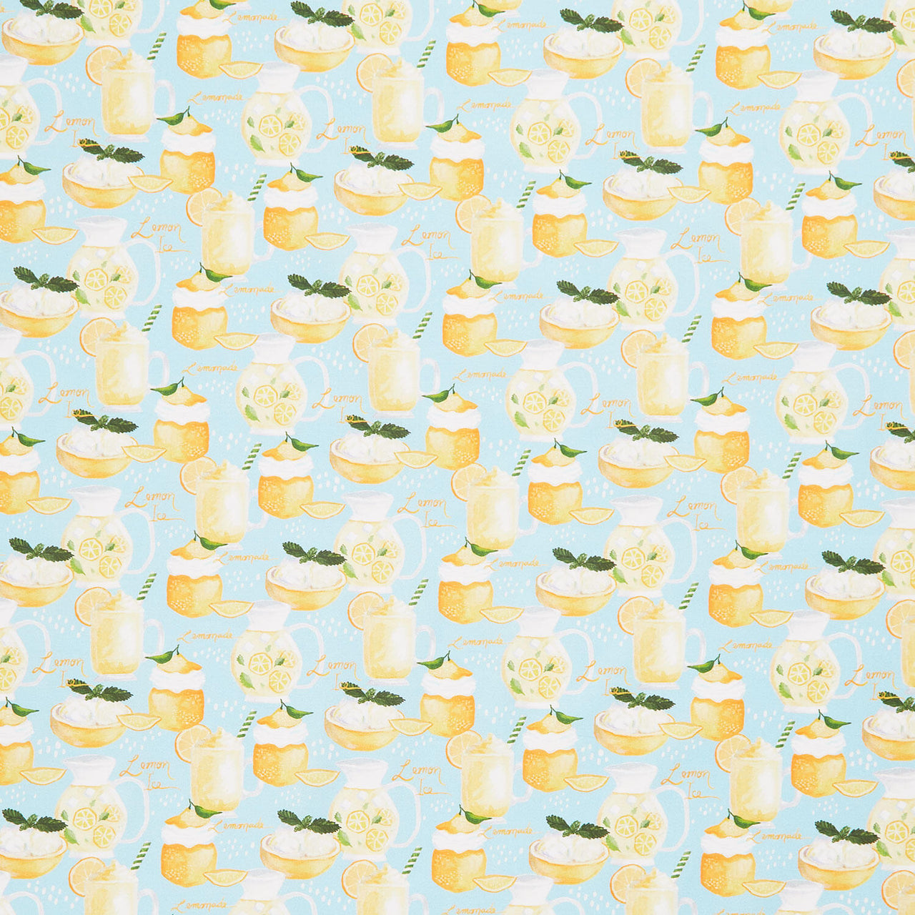 Villa Sol - Lemonade Azure Yardage