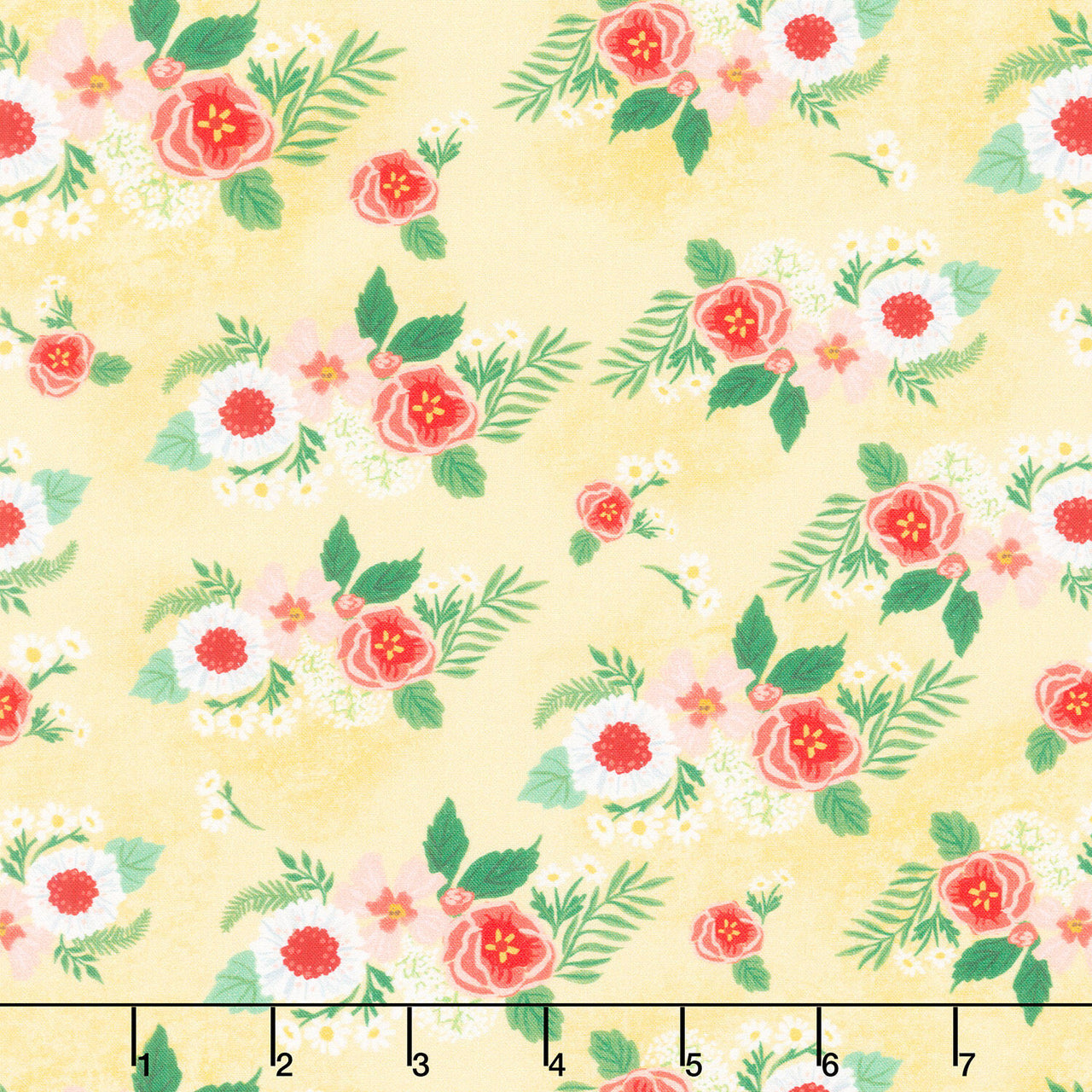 Villa Sol - Floral Bunches Sunburst Yardage