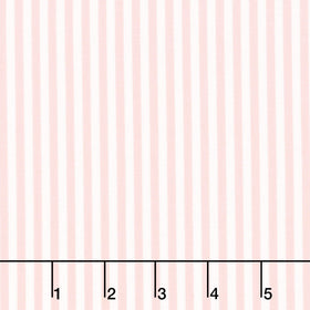 Villa Sol - Narrow Stripe Pale Pink Yardage
