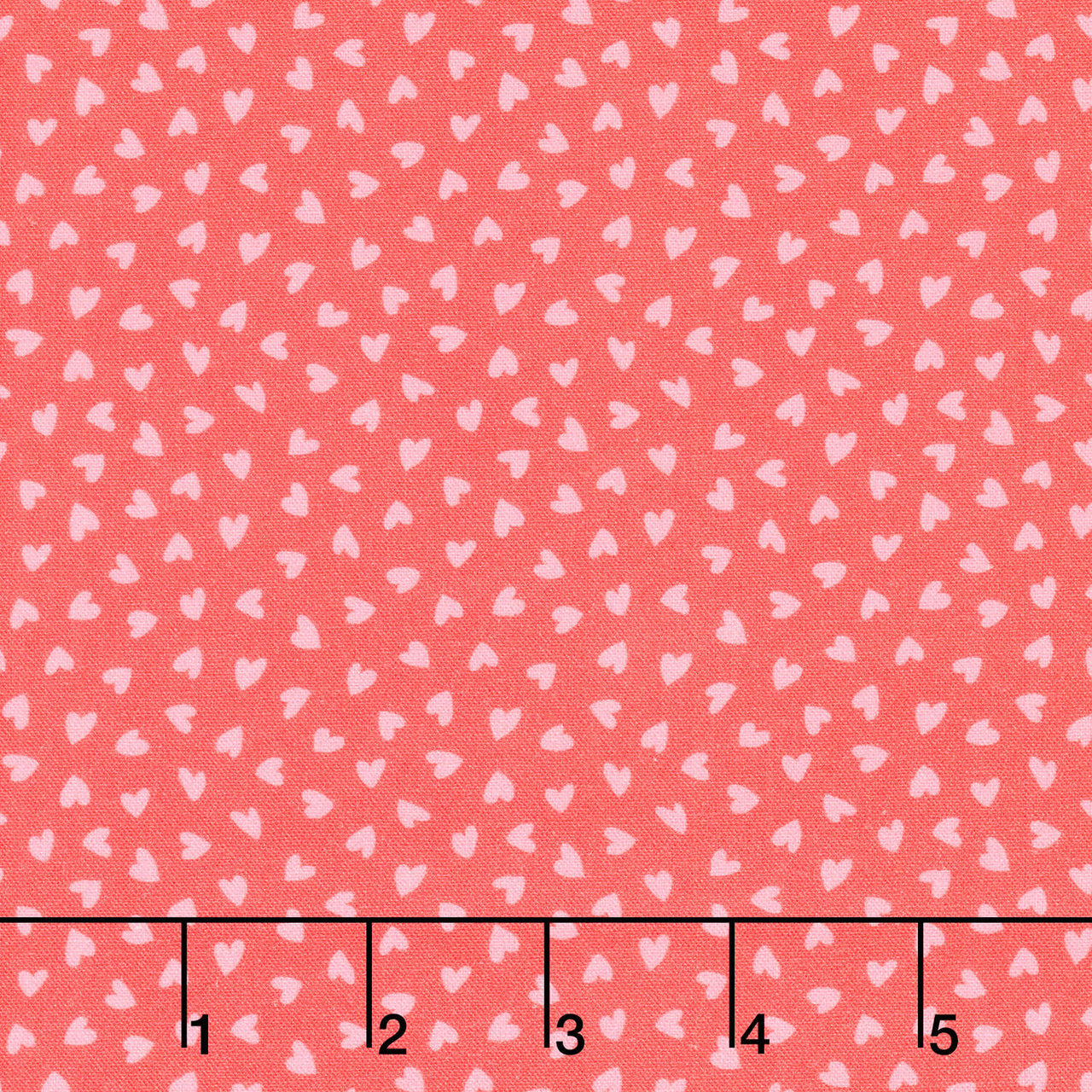 Twirling Tutus - Tiny Hearts Coral Yardage