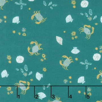 Rocky Coast - Beach Combers Phthalo Yardage