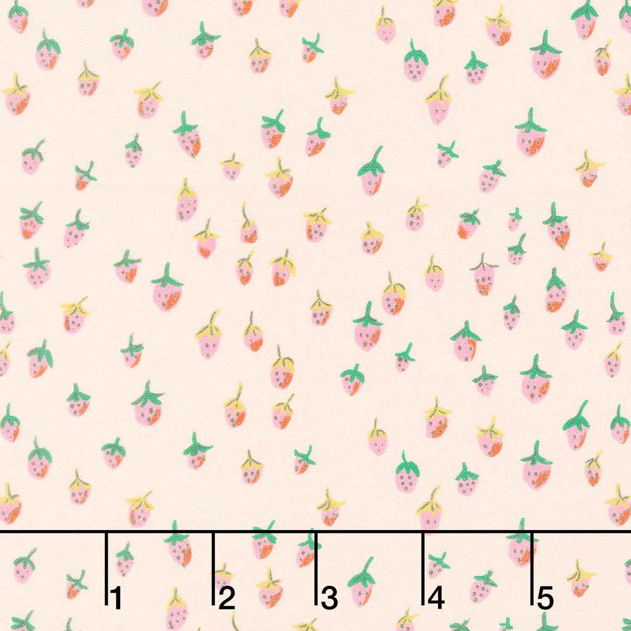 Heather Ross Favorites - Field Strawberries Blush Yardage