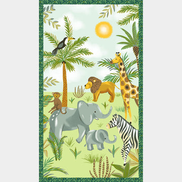 King of the Jungle - Welcome to the Jungle Multi Green Panel