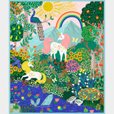 Rainbow Vale - Mystical Meadow Unicorns Multi Panel