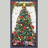 All American Christmas - Tidings of Red, White, and Blue Multi Panel