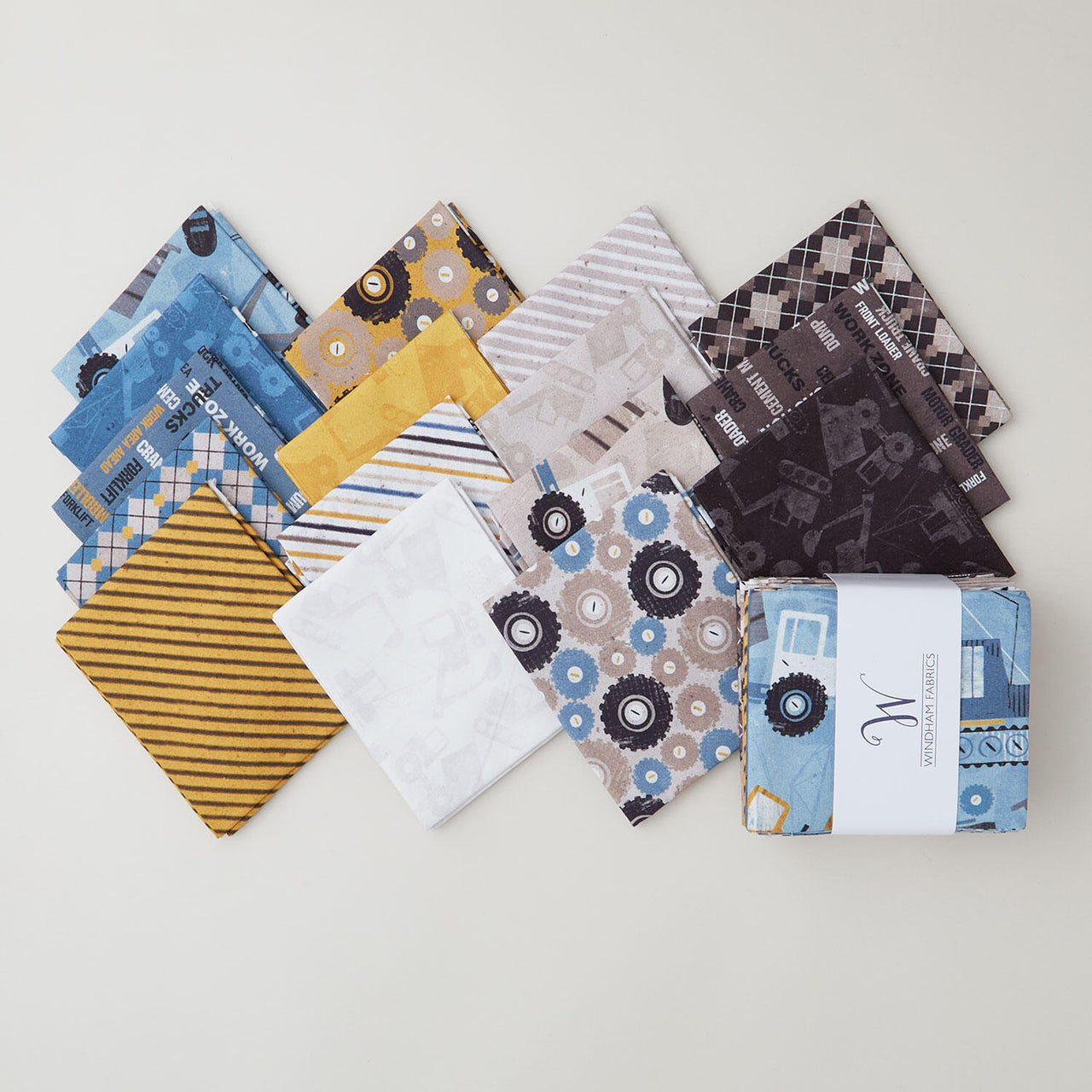 Diggers and Dozers Fat Quarter Bundle