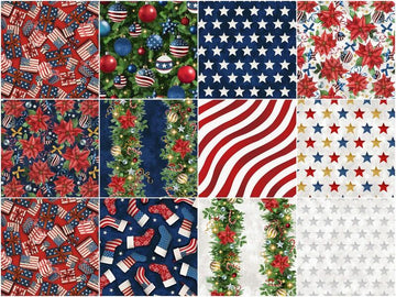 All American Christmas Fat Quarter Bundle