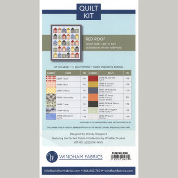 Red Roof Quilt Kit