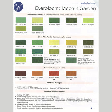 Moonlit Garden Quilt Kit